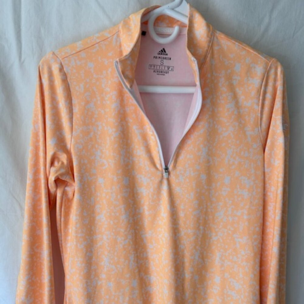 Adidas Aeroready Golf Pullover Orange size Small
